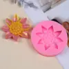 Etiqueta de Yeso Aromaterapia Flor Margarita Molde de Silicona Girasol Decoración Fondant Chocolate Galleta Molde para Pastel