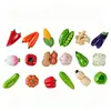 Serie de Verduras Miniatura Juguetes de Comida Realistas Pegamento de Crema para Manualidades Funda de Teléfono Llavero Accesorios para el Cabello Adornos de Resina Accesorios