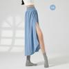 Roupa de dança feminina adulta saia de balé dança moderna prática calças de perna larga roupas de desempenho calças elegantes de fenda alta