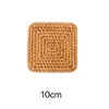 Conjunto de porta-copos de rattan de outono do Vietnã tapete de chá bandeja para xícaras cerimônia do chá conjunto de chá panela de ferro tapete de isolamento térmico tapete para bule bule de barro roxo jogo americano