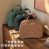 Bolsa de Cosméticos Retro de Cuero Aceite-Cera de Estilo Nuevo Portátil con Gran Capacidad, Aspecto Moderno y de Gama Alta, Bolsa Portátil para Guardar Artículos de Tocador de Viaje
