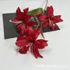 Decoração de Cerimônia de Casamento com Tema Vermelho, Cena de Hotel, Arranjos de Flores, Arranjos de Flores de Teto, Flores Artificiais, Decorações de Casamento