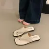 Chinelos Plataforma Cuña Tendência para Mulheres, Nova Coleção Primavera/Verão 2026 Estilo Francês Deslumbrantes Sandálias de Dedo