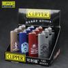 CLIPPER Clifford Corpo de Metal Roda de Lixa Isqueiro Plano Grande Cor Gradiente de Navegação Recarregável a Gás