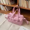 Bolso de Gran Capacidad para Mujer 2026 Nueva Moda Bolso de Hombro Cruzado Simple para Viajes Diarios Bolso Boston de Mano