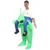 Fantasia Inflável de Halloween para Palco Engraçada Alien Ciclista Boneco Traje Inflável Fantasia para Festa Performance Amazon