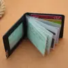 Estuche de cuero para licencia de conducir con ranuras para múltiples tarjetas, portatarjetas de registro de vehículo motorizado suave ultradelgado, cubierta protectora para licencia de conducir, organizador de documentos