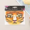 Pegatinas de Tatuaje Facial de Halloween, Pegatinas de Tatuaje de Máscara, Pegatinas Faciales Impermeables de Cambio Rápido para Disfraces de Fiesta, Pegatinas de Maquillaje Facial