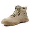 Zapatos Aislantes de Caña Alta con Punteras de Plástico para Hombre, Zapatos de Seguridad Aislantes 10Kv para Electricista, Zapatos de Seguridad Antigolpes y Antiperforación para Cuatro Estaciones, Resistentes al Desgaste