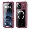 Funda Impermeable de Pimiento Rojo Transfronteriza para iPhone 16 Pro Max, Adecuada para Situaciones de Combate, Funda Protectora de Buceo Impermeable y a Prueba de Golpes