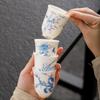 Taza de té de cerámica de jade graso de oveja, taza de té para el hogar, juego de té kung fu, taza de aroma, taza maestra de porcelana blanca individual, taza de té de bambú