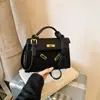 Bolsa Satchel Casual Elegante Pequena Quadrada para Mulheres Moda Outono 2025 Elegante Exquisite Tendência Bolsa de Ombro Único Transversal