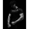 Serie de estilo gótico popular camiseta de compresión deportiva para hombre, camiseta de compresión de manga corta para fitness, ciclismo, running