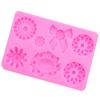 Molde de Silicona de Perla de Gema de Lazo Fondant Pastel Chocolate Arcilla Ultraligera Molde para Hornear