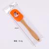 Espátula de Silicone com Cabo de Madeira Série Halloween, Espátula para Bolo e Creme Resistente a Altas Temperaturas, Raspador para Mistura de Panificação, Estoque Pronto para Venda Transfronteiriça