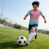 Uniformes de Entrenamiento de Fútbol para Niños, Uniformes Personalizados para Equipos de Competición de Escuela Primaria para Niños, Playeras Deportivas de Fútbol para Niñas con Números Impresos