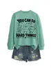 ¡Puedes hacerlo, tú puedes!. Amazon eBay sitio independiente moda divertida sudadera de otoño e invierno para mujer