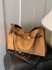 Bolsa de Hombro y Axila de Gran Capacidad de Gama Alta para Viajes Transfronterizos 2025 Bolso Tote Retro Mate para Mujer