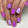 Set de Uñas Artísticas Transfronterizo Más Vendido de 24 Piezas, Colección Fresca y Colorida con Diseños Florales, Puntos, Uñas Postizas de Estilo Corto al por Mayor