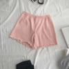 Pantalones Cortos de Seguridad Negros para Mujer, Anti-Exposición, Delgados de Verano, Ajustados, Se Pueden Usar Afuera, Pantalones Cortos de Seguridad como Capa Base, Ropa Interior de Moda de Cintura Alta