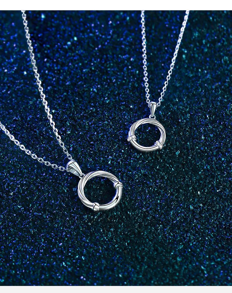 智贝详情图_9莫比乌斯环情侣项链一对潮流个性圆圈锁骨链时尚简