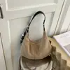 Bolso Pequeño Retro de Ante para Mujer 2026 Nuevo Estilo Relajado Mate Tipo Bollo Otoño Invierno Alto Nivel para el Trabajo Bolso de Hombro