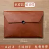 Bolsas de Documentos Empresariais Personalizáveis com Impressão de Logotipo, Pastas de Arquivo Impermeáveis, Bolsas de Documentos de Couro A4 Espessadas