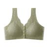 Ropa interior con hebilla frontal para madres de mediana edad y mayores, sujetador push up de encaje para mujer, sujetador sin costuras Big Mom, chaleco fino para mujer