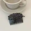 Peine de Lujo Estilo Espiga de Trigo Incrustado con Diamantes 2026, Peine de Inserción Antideslizante Elegante de Gama Alta, Nueva Herramienta de Peinado para Controlar el Cabello Suelto