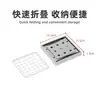 Parrilla de Acero Inoxidable Plegable Portátil para Uso en Interiores y Exteriores, Adecuada para Preparar Té y Pequeñas Fogatas