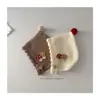 Gorro de Invierno de Lana Tejida para Bebés con Punta de Hongo, Suave y Lindo, con Botones, Gorro con Protección para los Oídos para Bebés Niños y Niñas