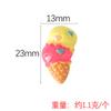 Resina color cono de helado diy accesorios hechos a mano paleta helada helado resina accesorios utilería casa de juegos