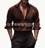 Camisa Impresa en 3D Estación Independiente de Amazon Más Vendida Camisa de Manga Corta de Playa con Cuello Soporte Elástico en Cuatro Direcciones Diseño Personalizado