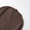 Exportación Transfronteriza Ropa de Mujer Otoño 2025 Estilo Europeo y Americano Cuello en V Manga Larga Suéter de Punto Camiseta Base para Mujer G89012