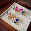 Pendientes Geométricos de Gota de Agua con Incrustaciones de Diamantes en Contraste de Lujo Ligero, Moda Francesa, Estilo Niche de Moda, Pendientes de Gama Alta para Mujer