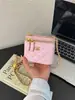 Mini bolso para labiales para mujer, bolso pequeño tipo caja estilo Chanel con cadena de rombos, bolso cruzado decorativo versátil