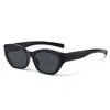 Gafas de Sol Estilo Ojo de Gato Nuevas para Mujer, Modernas y Tecnológicas con Lentes Curvos, Estilo Urbano, Versátiles, Protección Solar, Gafas de Sol con Protección UV