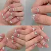 Manicura Nuevo Mini Ojo de Caballo Diamante de Circonita Broca para Manicura K9 Circonio Micro Punta Inferior Taladro Taladro Gota Taladro de Uñas Joyería