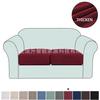 Funda de Asiento a Cuadros de Piña Más Vendida en Amazon Transfronteriza Moderna Simple Color Sólido Elástica Todo Incluido Gruesa Funda para Cojín de Sofá