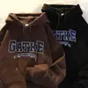 Marca de Moda de Rua Moletom com Capuz Roupa de Casal Vibe Estilo Hip-Hop Americano Ins Outono e Inverno Tops Masculinos Fabricantes Atacado