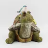 Quanzhou Huayang Artesanías de Resina Tortuga Adornos Creativos Patio Exterior Jardín Luces Solares Decoraciones de Animales