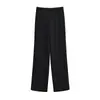 Calça de moletom azul marinho retrô americana de cintura alta e perna larga para mulheres, primavera/verão, corte solto casual, versátil, calça comprida, estilo coreano