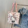 Bolso Individual HelloKitty para Habitación Bolso de Mujer Bolso de Gran Capacidad Bolso de Hombro para Estudiante Bolso de Mano Lindo Gato KT Bolso Tote para Viajes