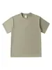 Camiseta de Algodón Puro Pesado 320g para Hombre, Manga Corta de Verano, Corte Holgado, Hombro Caído, Cuello Redondo, Color Sólido, Top al por Mayor