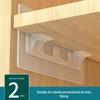 Punch-free pasta sem costura guarda-roupa em camadas placa divisória suporte suporte ângulo direito placa divisória arrastar forte fixação quadro acessórios