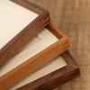 Marco de Fotos de Madera Maciza Espiga y Tenón Nogal Negro Marco para Exhibición Foto Impresa Marco de Madera para Cuadro Adorno de Escritorio Marco de Espejo de Mesa