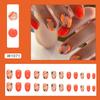 Piezas de arte de uñas con estilo de comercio exterior europeo y americano, pequeñas, frescas, lindas, multicolores, armadura de desgaste, sentido avanzado, parche de uñas postizas