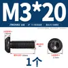 Grado 10.9 Tornillo de cabeza redonda con hexágono interior Tornillo de cabeza redonda Tornillo de cabeza redonda M2M3M4M5M6M8M10M12M16M20