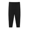 En stock Verano Pantalones de Maternidad de Longitud Media Color Sólido Ajustados Leggings Elásticos Cintura Alta de Soporte Abdominal Pantalones Cropped Ajustables