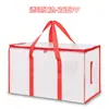 Bolsa tejida con LOGO de punto transfronterizo, bolsa de asas de PE, bolsa para mudanzas, bolsa laminada de almacenamiento para mudanzas, tamaño grande, bolsa de embalaje para equipaje